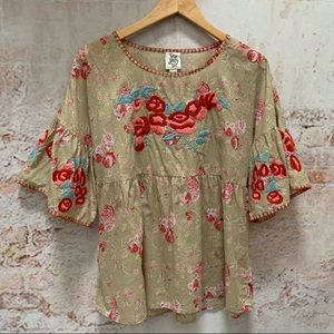 Ivy Jane Embroidered Floral Top